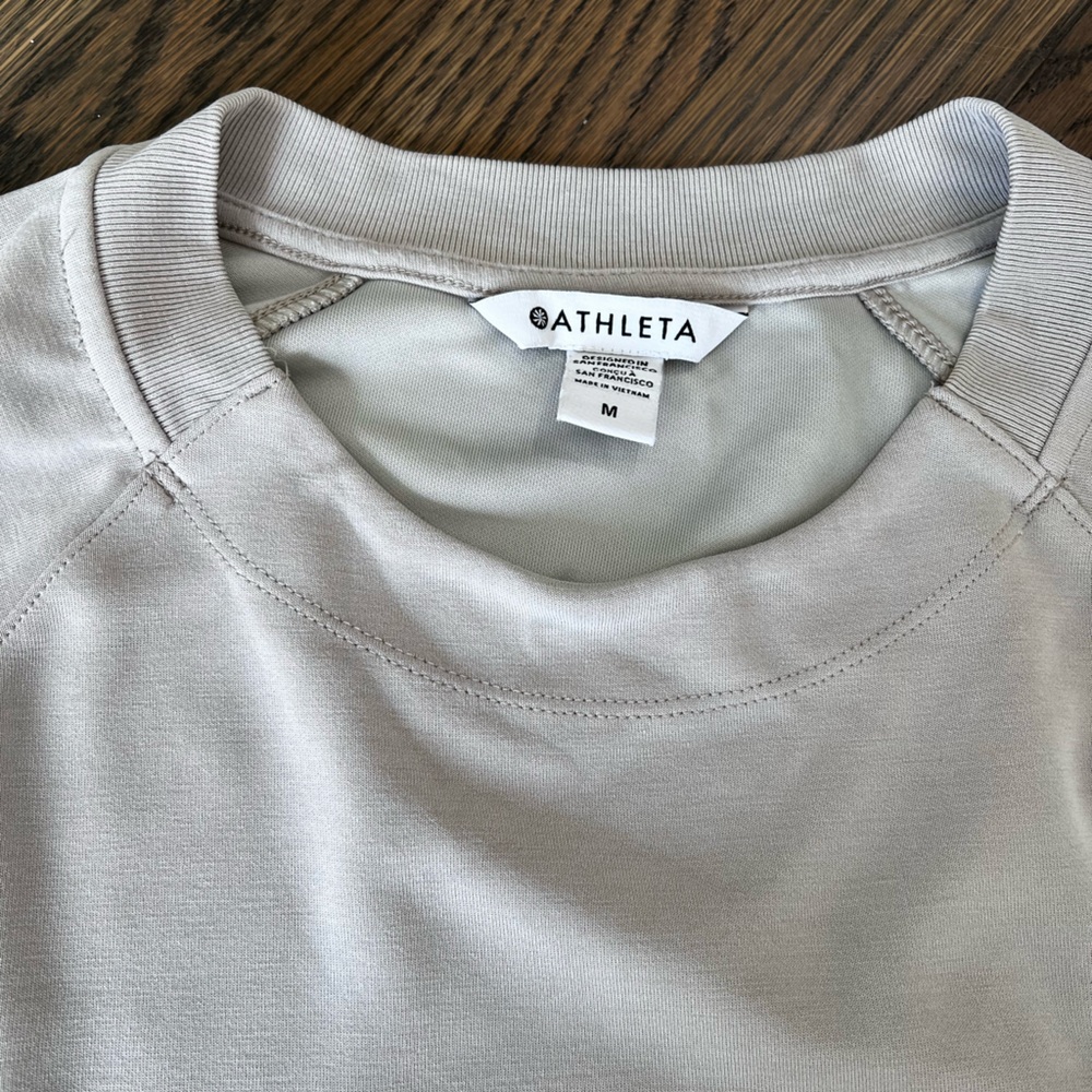 Athleta Heather Gray Crewneck Sweatshirt